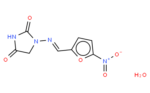 1-[(E)-(5-nitrofuran-2-yl)methylideneamino]imidazolidine-2,4-dione,hydrate