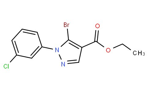 5-溴-1-(3-氯苯基)-1H-吡唑-4-羧酸乙酯