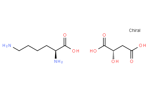 (2S)-2,6-diaminohexanoic acid,(2S)-2-hydroxybutanedioic acid