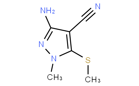 3-amino-1-methyl-5-methylsulfanylpyrazole-4-carbonitrile