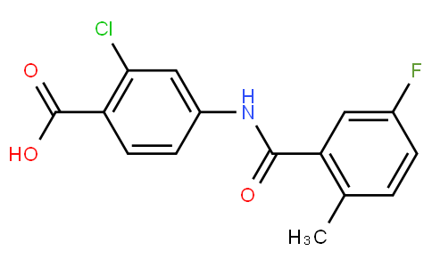 2-氯-4-(5-氟-2-甲基苯甲酰氨基)苯甲酸