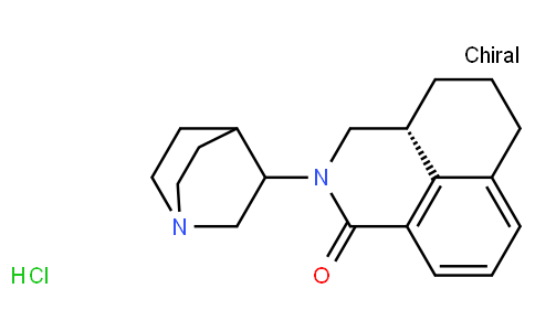 (3aR)-2-(1-Azabicyclo[2.2.2]oct-3-yl)-2,3,3a,4,5,6-hexahydro-1H-b enzo[de]isoquinolin-1-one hydrochloride (1:1)