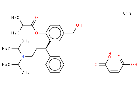 (E)-but-2-enedioic acid,[2-[(1R)-3-[di(propan-2-yl)amino]-1-phenylpropyl]-4-(hydroxymethyl)phenyl] 2-methylpropanoate