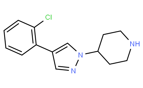 4-[4-(2-chlorophenyl)pyrazol-1-yl]piperidine