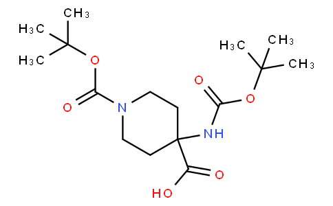 1-[(2-methylpropan-2-yl)oxycarbonyl]-4-[(2-methylpropan-2-yl)oxycarbonylamino]piperidine-4-carboxylic acid