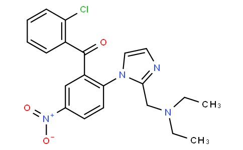 (2-Chlorophenyl)(2-{2-[(diethylamino)methyl]-1H-imidazol-1-yl}-5- nitrophenyl)methanone