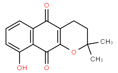 3,4-dihydro-9-hydroxy-2,2-dimethyl-2H-benzo[g]chromene-5,10-dione
