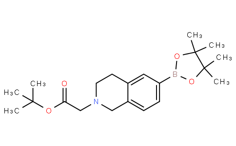 tert-butyl 2-[6-(4,4,5,5-tetramethyl-1,3,2-dioxaborolan-2-yl)-3,4-dihydro-1H-isoquinolin-2-yl]acetate