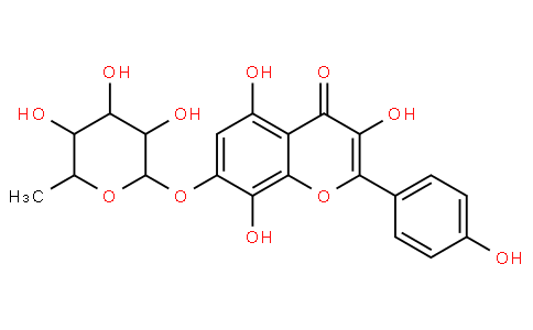 3,5,8-trihydroxy-2-(4-hydroxyphenyl)-7-(3,4,5-trihydroxy-6-methyloxan-2-yl)oxychromen-4-one