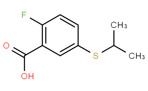 2-fluoro-5-propan-2-ylsulfanylbenzoic acid