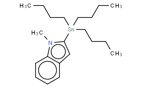 N -甲基- 2 -(三正丁基錫)吲哚