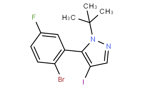 5-(2-bromo-5-fluorophenyl)-1-tert-butyl-4-iodopyrazole