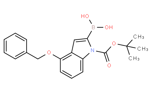 4-芐氧基-1-BOC-吲哚-2-硼酸