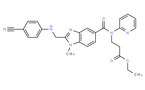 ethyl 3-[[2-[(4-cyanoanilino)methyl]-1-methylbenzimidazole-5-carbonyl]-pyridin-2-ylamino]propanoate