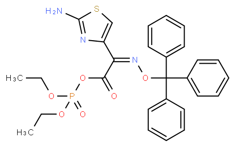 o，O－二乙基磷?；?（z）-2－（2－氨基噻唑-4-基）-2-叔丁氧羰基-1-甲基）已氧亞氨基乙酸酯