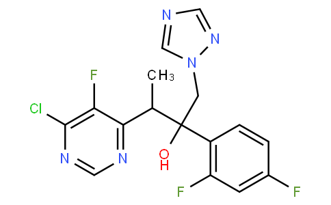 反式-6-氯-alpha-(2,4-二氟苯基)-5-氟-beta-甲基-alpha-(1H-1,2,4-三唑-1-基甲基)-4-嘧啶乙醇