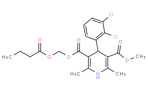 5-O-(butanoyloxymethyl) 3-O-methyl 4-(2,3-dichlorophenyl)-2,6-dimethyl-1,4-dihydropyridine-3,5-dicarboxylate
