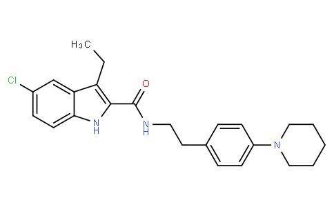 5-chloro-3-ethyl-N-[2-(4-piperidin-1-ylphenyl)ethyl]-1H-indole-2-carboxamide
