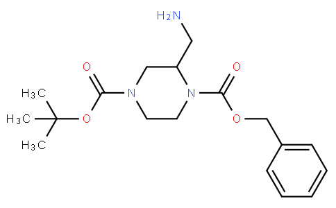 1-O-benzyl 4-O-tert-butyl 2-(aminomethyl)piperazine-1,4-dicarboxylate