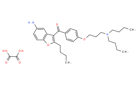 (5-Amino-2-butylbenzofuran-3-yl)(4-(3-(dibutylamino)propoxy)phenyl)methanone oxalate