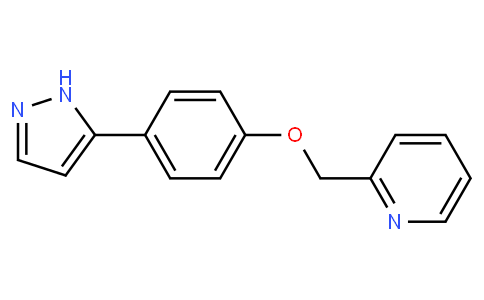 2-[[4-(1H-pyrazol-5-yl)phenoxy]methyl]pyridine
