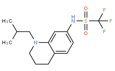 1,1,1-三氟-N-[1,2,3,4-四氫-1-(2-甲基丙基)-7-喹啉基]甲磺酰胺