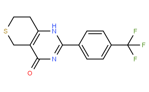 2-[4-(trifluoromethyl)phenyl]-1,5,7,8-tetrahydrothiopyrano[4,3-d]pyrimidin-4-one