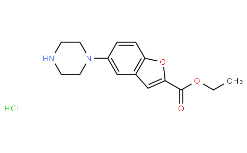 Ethyl 5-(piperazin-1-yl)benzofuran-2-carboxylate hydrochloride