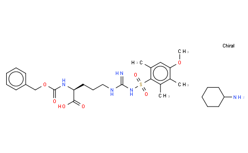 (2S)-5-[[amino-[(4-methoxy-2,3,6-trimethylphenyl)sulfonylamino]methylidene]amino]-2-(phenylmethoxycarbonylamino)pentanoic acid,cyclohexanamine