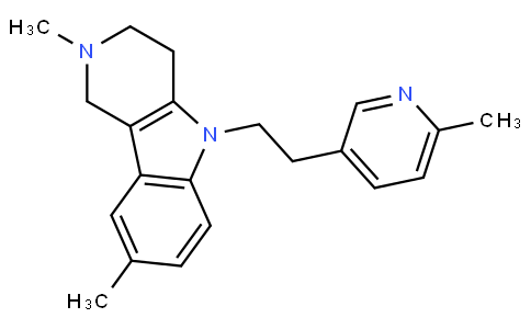 2,8-dimethyl-5-[2-(6-methylpyridin-3-yl)ethyl]-3,4-dihydro-1H-pyrido[4,3-b]indole