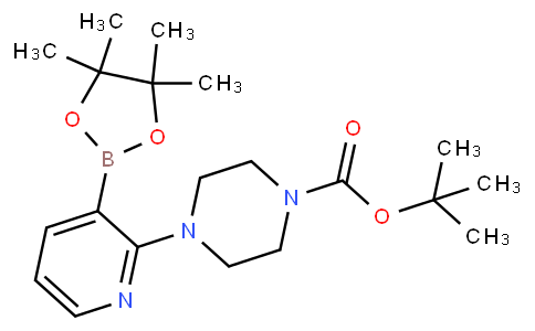 tert-Butyl 4-(3-(4,4,5,5-tetramethyl-1,3,2-dioxaborolan-2-yl)pyridin-2-yl)piperazine-1-carboxylate