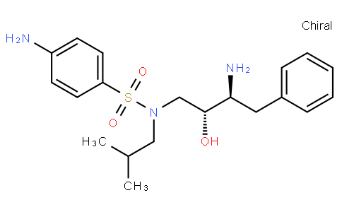 4-amino-N-[(2R,3S)-3-amino-2-hydroxy-4-phenylbutyl]-N-(2-methylpropyl)benzenesulfonamide