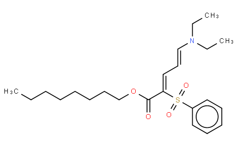 5-N,N-二乙基氨基-2-苯基磺?；?2,4-戊二烯酸辛酯