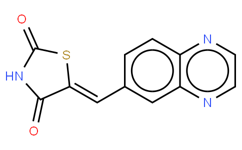 AS 605240,5-(6-Quinoxalinylmethylene)-2,4-thiazolidine-2,4-dione