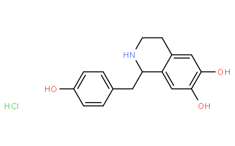 1-(4-Hydroxybenzyl)-1,2,3,4-tetrahydro-6,7-isoquinolinediol hydro chloride (1:1)