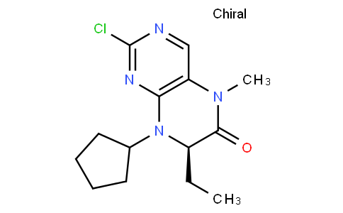 (7R)-2-chloro-8-cyclopentyl-7-ethyl-5-methyl-7H-pteridin-6-one