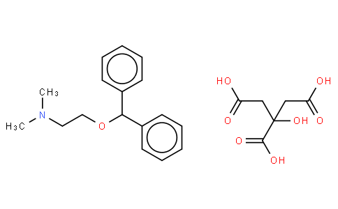 2-benzhydryloxy-N,N-dimethylethanamine,2-hydroxypropane-1,2,3-tricarboxylic acid