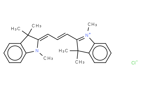 (2Z)-1,3,3-trimethyl-2-[(E)-3-(1,3,3-trimethylindol-1-ium-2-yl)prop-2-enylidene]indole,chloride