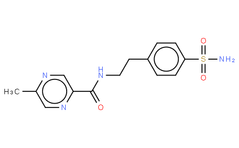 2-[4-氨基磺酰-苯基]-乙基-5-甲基吡嗪甲酰胺