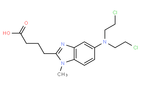 4-[5-[bis(2-chloroethyl)amino]-1-methylbenzimidazol-2-yl]butanoic acid