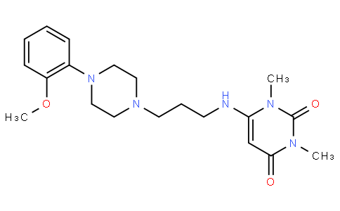 6-[3-[4-(2-methoxyphenyl)piperazin-1-yl]propylamino]-1,3-dimethylpyrimidine-2,4-dione