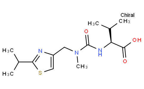 (2S)-3-methyl-2-[[methyl-[(2-propan-2-yl-1,3-thiazol-4-yl)methyl]carbamoyl]amino]butanoic acid