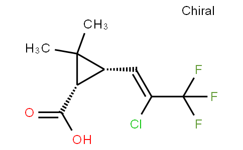 cis-3-(2-Chloro-3,3,3-trifluoroprop-1-en-1-yl)-2,2-dimethylcyclopropanecarboxylic acid
