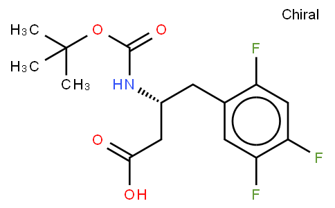 (3R)-N-叔丁氧羰基-3-氨基-4-(2,4,5-三氟苯基)丁酸