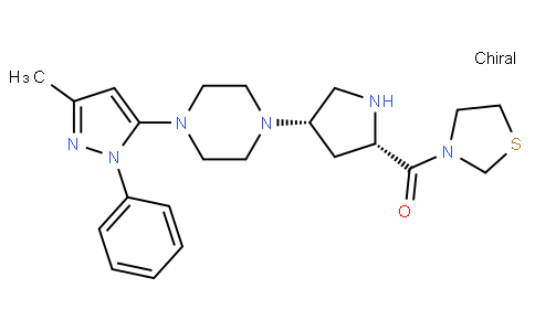 [(2S,4S)-4-[4-(5-methyl-2-phenylpyrazol-3-yl)piperazin-1-yl]pyrrolidin-2-yl]-(1,3-thiazolidin-3-yl)methanone