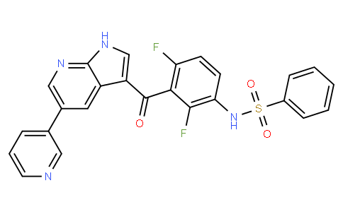 N-[2,4-二氟-3-[[5-(3-吡啶基)-1H-吡咯并[2,3-b]吡啶-3-基]甲?；鵠苯基]苯磺酰胺